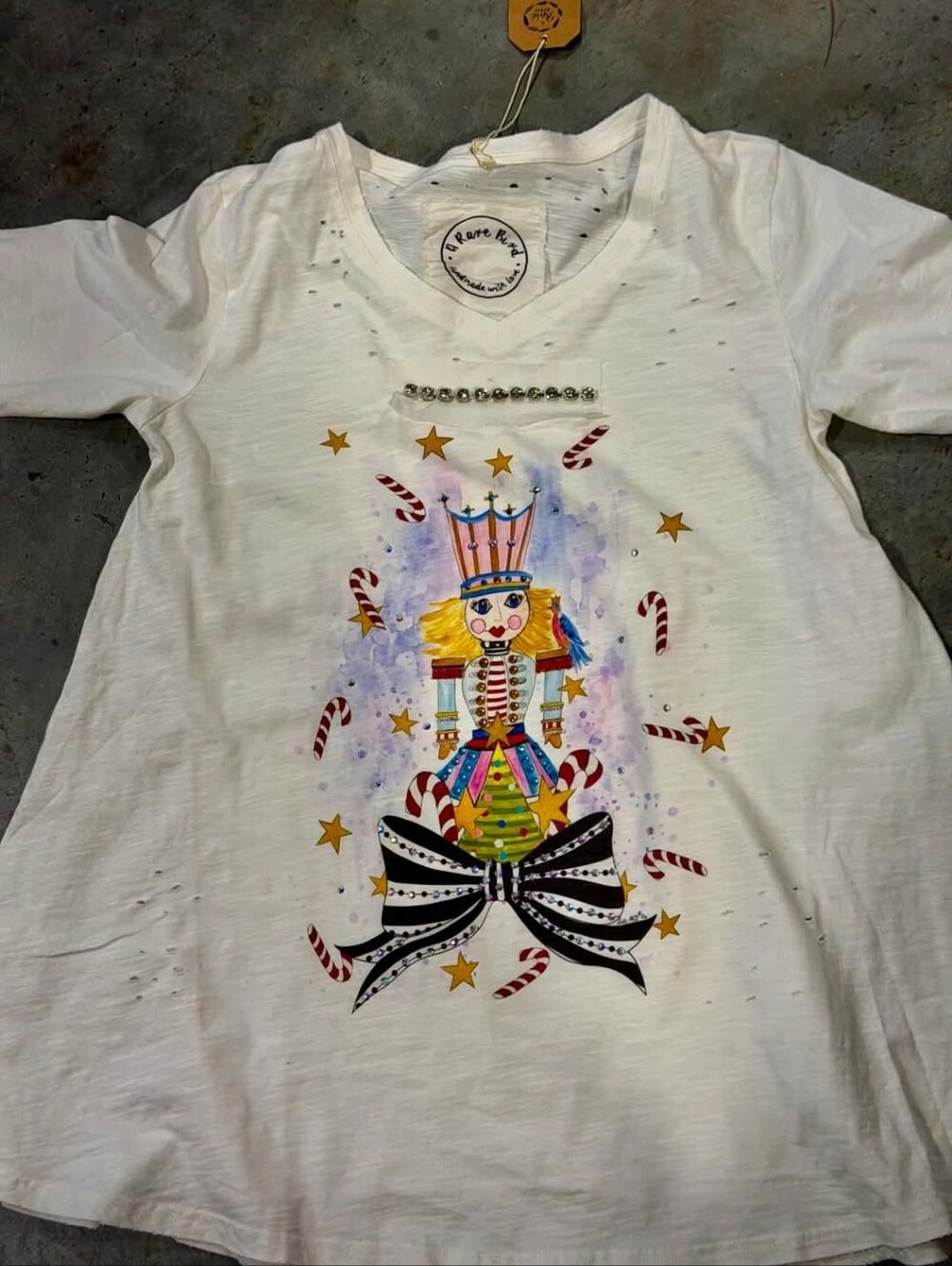 #1869 A Rare Bird Girl Nutcracker 3/4 Sleeve Tee